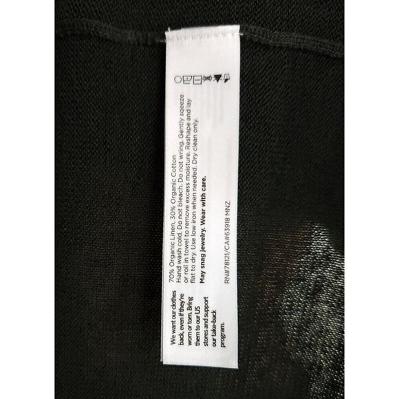 Eileen Fisher Organic Linen Cotton Cardigan XS Green Knit - Picture 7 of 10